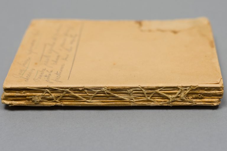 Photo of a handmade book in the collection of the Vancouver Holocaust Education Centre